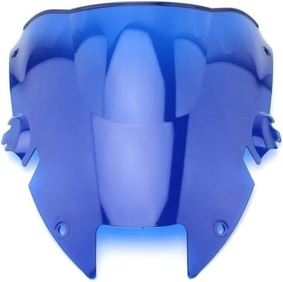Motorfiets Windscherm - Dubbel Bubbel Deflector - Bescherming Tegen Wind - Hoge Kwaliteit PC Plastic - 1 Stuks - Blauw