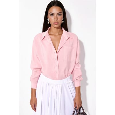 Oversized Modal-Viscoze Blend Shirt