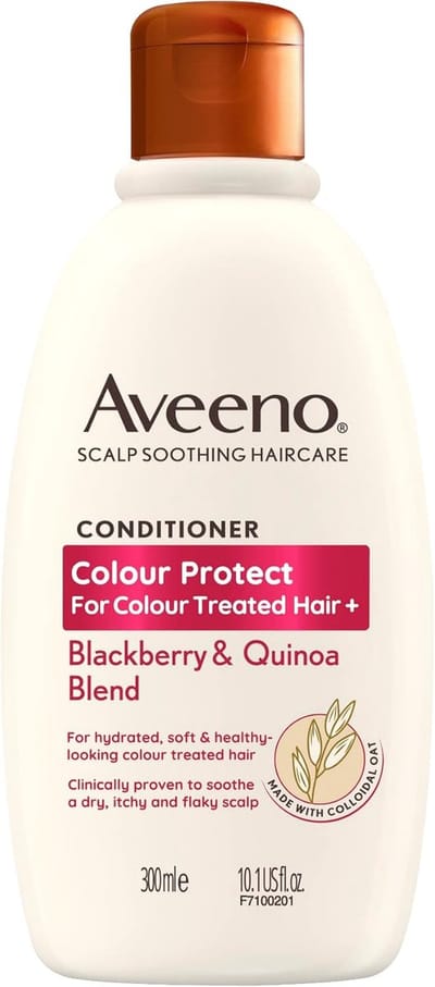 Aveeno Scalp Soothing Haircare Colour Protect Conditioner- Blackberry & Quinoa Blend – 300 ml