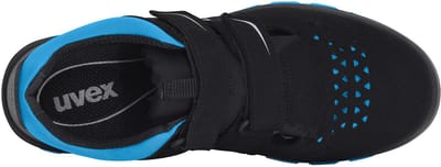 Uvex 2 paarenova® sandalen S1P 95532 zwart, blauw (95532)