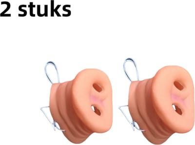 2-delig - Dierenneusmasker - Halloween Cosplayfeest Varkensneus - Geschikt voor Pigsy-personagespel - Huidskleur