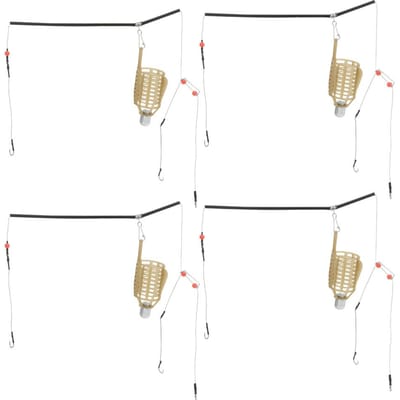 4 STKS Draagbare Lichtgewicht Vis aas Kooi Lokaas Valmand Voederhouder Vis Tackle Accessoires 50g