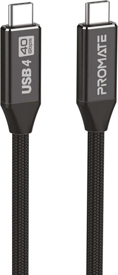 ProMate® USB4 Kabel met UHD 8k 60Hz, 240W PD, 40Gbps Gegevenssynchronisatie en Thunderbolt 4 Compatibiliteit, PrimeLinkC40-2M, IMac, MacBook, Laptop, TV, Video, Audio, Data Sync..