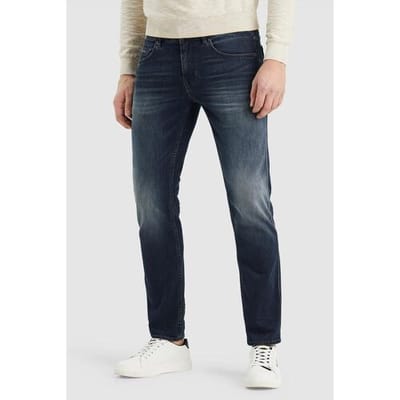 PME legend blauwe heren jeans   Nightflight   Stonewash wassing   Regular fit   5-Pocket zakken   Knoop- en ritssluiting   Duurzaam   Regular waist