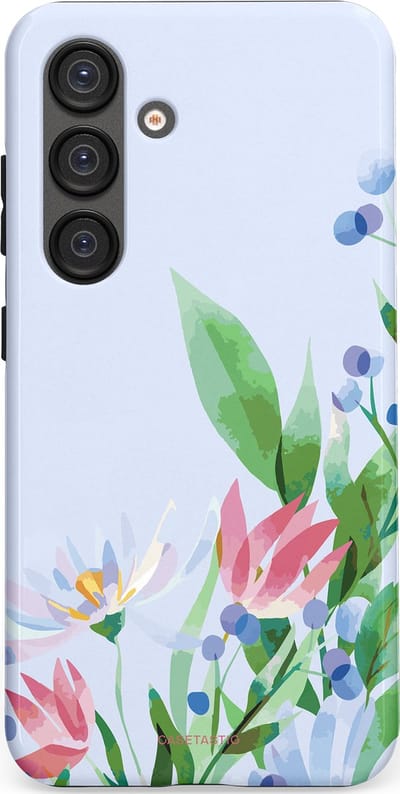 Casetastic hoesje geschikt voor Samsung Galaxy S25 - Dubbellaagse bescherming - Dromen in pastel - Fashion Case - Lichtgrijs Mintgroen