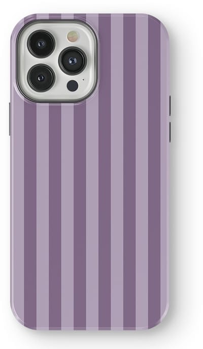 DripCase Gestreept Hoesje geschikt voor iPhone 13 Pro | Backcover met Mag | Stripes Motief | Trendy Case geschikt voor iPhone 13 Pro met Strepen Lavender Beam