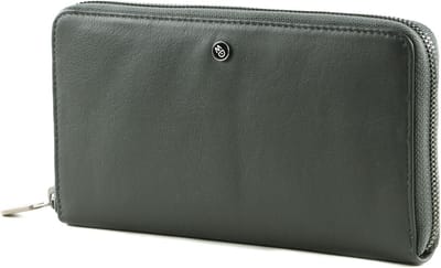 MANDARINA DUCK Leren Portemonnee Downtown Zip Around Wallet Iron Gate Donkergrijs