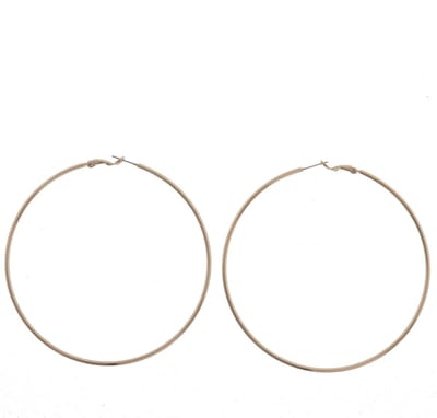 Behave - Oorbellen - Oorringen - Dames - Rosékleur - Grote Oorbellen - Hoop Earrings - 9 cm