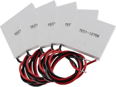 Koelmodule - Peltier element - Temperatuur regelen - Compact formaat - 5 stuks - Zilverkleurig