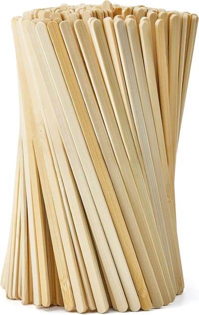 Houten Roerstaafjes - 100 Stuks voor Koffie, Thee, Melk en Sap - 14 cm Meng- en Knutselstokjes voor Creatieve Projecten