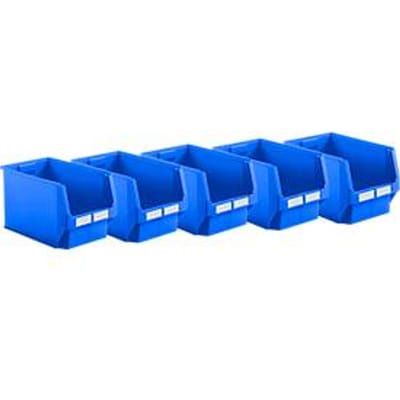 Magazijnbak LF 533 SSI Schäfer - polypropeen - L 500 x B 312 x H 300 mm - 38 l - blauw - voordelset: 5 stuks