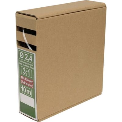 Quadrios 25CA497 Krimpkous met lijm Transparant 2.4 mm 0.8 mm Krimpverhouding:3:1 10 m