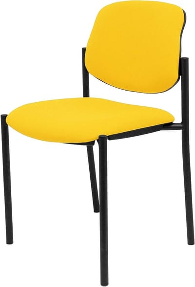 Bureaustoel - Werkstoel Kantoor - Comfortabel Werken - Ergonomische Rugleuning - 50 cm Breed - Geel