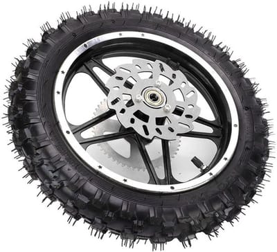 Allecto - Dirt Bike Achterwiel - 2.5-10 - Compleet met Band en