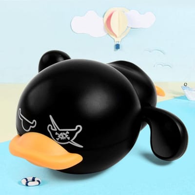 Jouets de Bain pour Tout-Petits, Canards de Bain à Remonter pour Tout-Petits Enfants Garçons Filles, Jouets de Bain Flottants Jouets de Baignoire Jouets de Piscine pour Tout-Petits noir