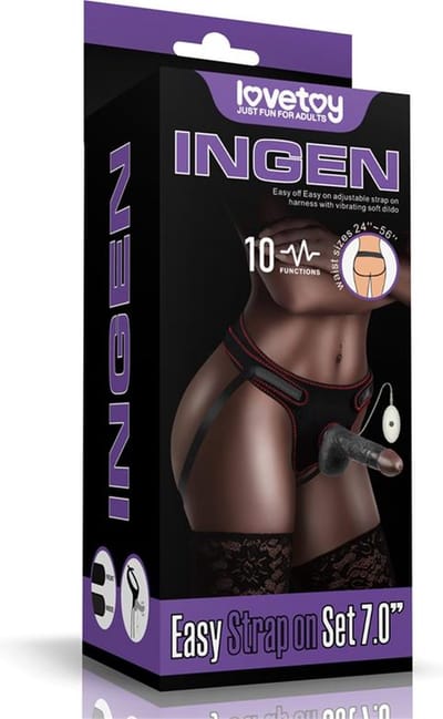 Adjustable Strap on with Dildo 10 Functions 7.0