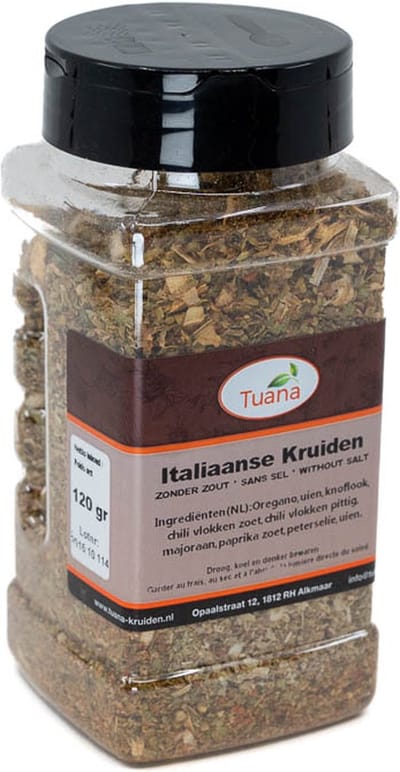 Tuana Kruiden - Italiaanse Kruiden - Strooibus 80 Gram - Tuanashop - MP-I-0004