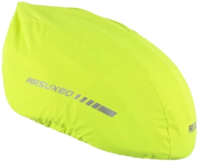 Actie4you® - Waterdichte Fietshelm Cover - Reflecterende Strip - Fietsen Fietshelm Regenhoes – Fluor Geel