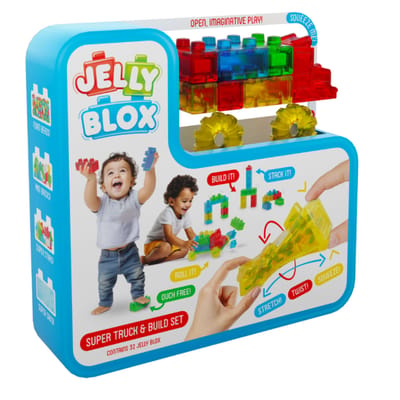 Goliath Jelly Blox Auto - Constructiespeelgoed - Zachte Bouwblokken - Pijnvrij Spelen - Vanaf 2 jaar - BPA vrij