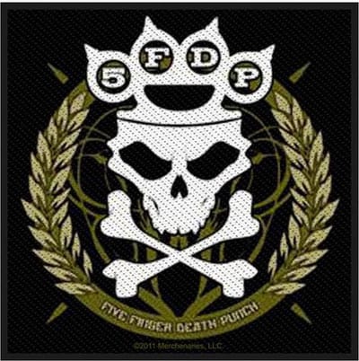Five Finger Death Punch - Knuckles Crown Patch - Zwart