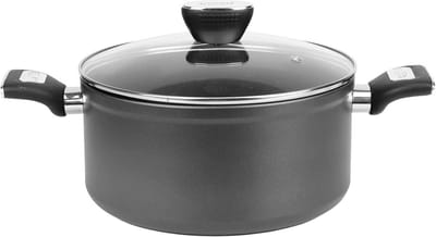 Gietaluminium Braadpan 24 cm Zwart met Antiaanbaklaag en Hittebestendige Greep
