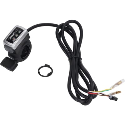 106DX Duimgashendel voor Elektrische Fiets Scooter met Schakelaar Batterijstatus Vingergashendel Accelerator Handvat 48V