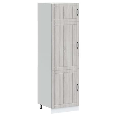 vidaXL - Keukenkast - Lucca - bewerkt - hout - grijs - sonoma - eiken