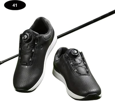 Livano Golfschoenen Heren - Sneakers - Golfkleding - Golfschoenen Antislip - Waterdicht - Golfen - Zwart 41