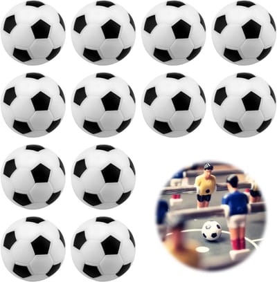12x Tafelvoetbalballen 32mm - Reserveballen Hars Kickerballen voor Tafelvoetbalspel