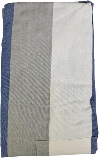 Keukenschort JACOB met Strepen - Navy Blauw / Wit / Grijs - Katoen - 75 x 90 cm - Vaderdag Cadeau - Papadag