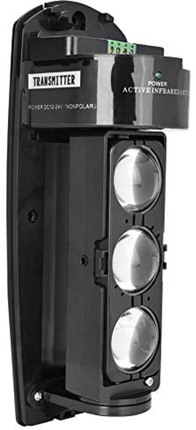 Dailygoody - Triple Beam IR Detector - Infrarood Alarm - Waterbestendig - Veiligheidsoplossing - Voor Thuisgebruik - Zwart
