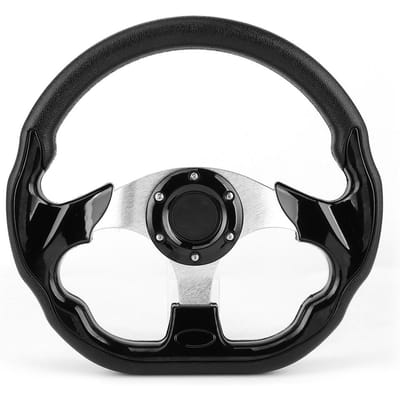320mm12.5in Raceauto Driften Stuur met Hoornknop Glanzend Zwarte Kleur Universeel black
