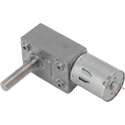 DC-tandwielmotor, micro-turbine met hoog koppel, snelheidsreductie, zelfvergrendelende, omkeerbare wormwieloverbrenging, 12V, M8x33mm