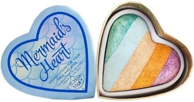 Makeup Revolution - I Heart Makeup Mermaid's Heart Highlighter wypiekany rozświetlacz do twarzy 10g