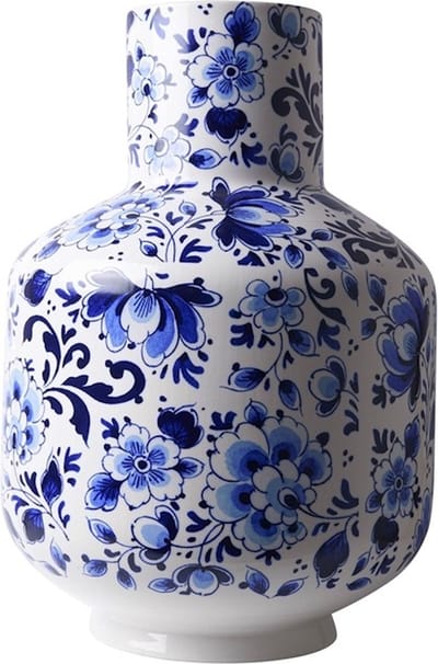 Hoge bolvaas Bloem - Keramiek - 35 cm