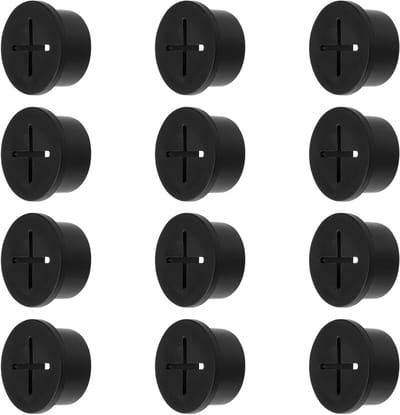 Kabeldoorvoeren 20mm - 12 Stuks Rubber Kabelorganizers voor Bureau, Thuis en School - Draadhouders voor een Opgeruimde Werkplek