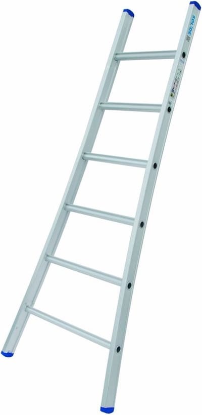 Solide Enkele Uitgebogen Ladder - 1x6 Sporten | Bestel nu