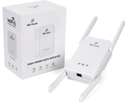 MD-Goods WiFi Versterker stopcontact - 3000Mbps - Wifi 6 - Repeater -