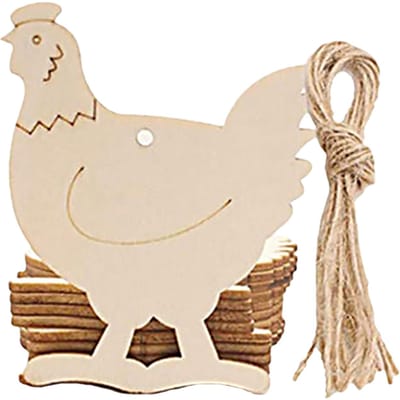 10 STKS Kids DIY Pasen Haning Hangers Houten Geschilderd Hangbord Pasen Deur Muur Opknoping Type 2 beige