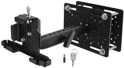 Metalen heftruckkooi/overhead tablethouder universeel met slot