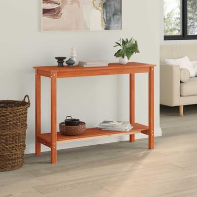 vidaXL - Wandtafel - Waskleur - Bruin - 110 - x - 40 - x - 80 - cm - Massief - grenenhout