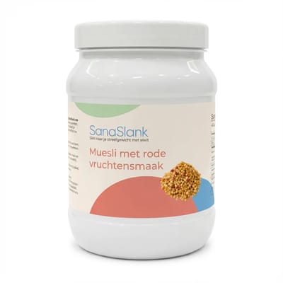 SanaSlank Muesli Rode Vruchten 450g - Eiwitdieet Ontbijt - High Protein - Afvallen