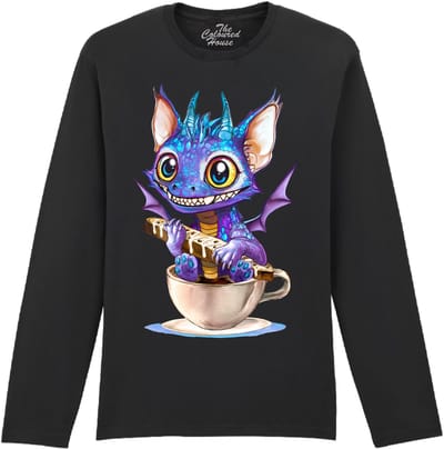 Draak Espresso Dragon The Coloured House Longsleeve T-shirt XXL