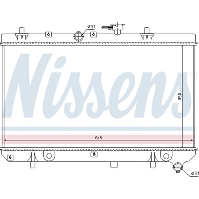 Radiator, motorkoeling NISSENS 66665