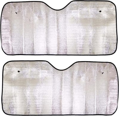 Concorde Auto zonnescherm - 2x - aluminium - L60 x B130 cm