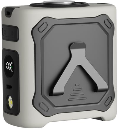 Tailleventilator - Draagbare Ventilator - 4000 mAh - voor Buitenwerk en Onderweg - 9,5 x 7,5 x 12 cm - Wit