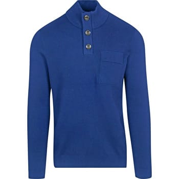 Blue Industry Mocker Pullover Kobaltblauw - Maat XXL - Heren - Pullovers