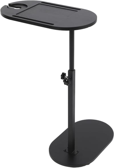 Verstelbare bijzettafel - Draaibaar tafeltje C-vormige tafel - Flexibele werkplek - 360 graden draaibaar