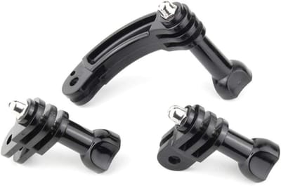 Verstelbare Rotating Curved Extension Arm voor GoPro Hero Series en Accessoires - Inclusief Adapter en Duwschroef voor Verbeterde Stabiliteit en Flexibiliteit