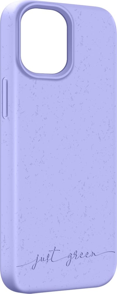 JUST GREEN, Hoesje geschikt voor iPhone 13 Mini - Natura Series Draadloos Opladen Compatibel, Lavendel